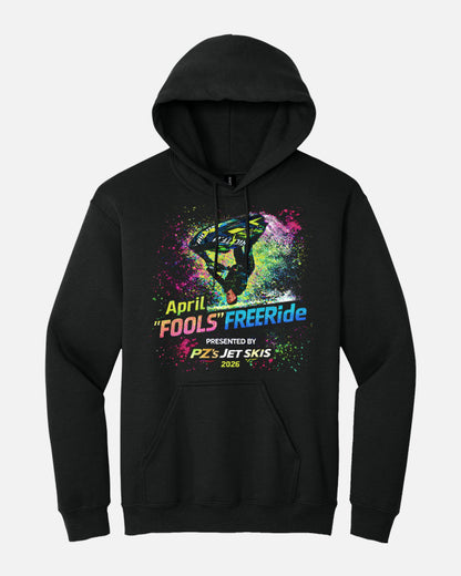'26 April “FOOLS” FREERide Hoodie - Black